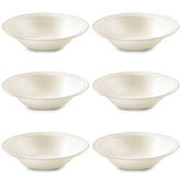 Conjunto 6 Pratos Fundos 20,5cm 300ml Yoi em Cerâmica Branca